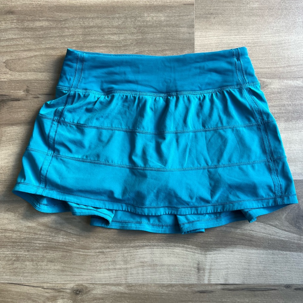 Lululemon Pace Rival Skirt in Cypress (Teal Blue) Size 2 Regular Length